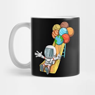 Birthday Astronaut Space Slide Planets Balloons Mug